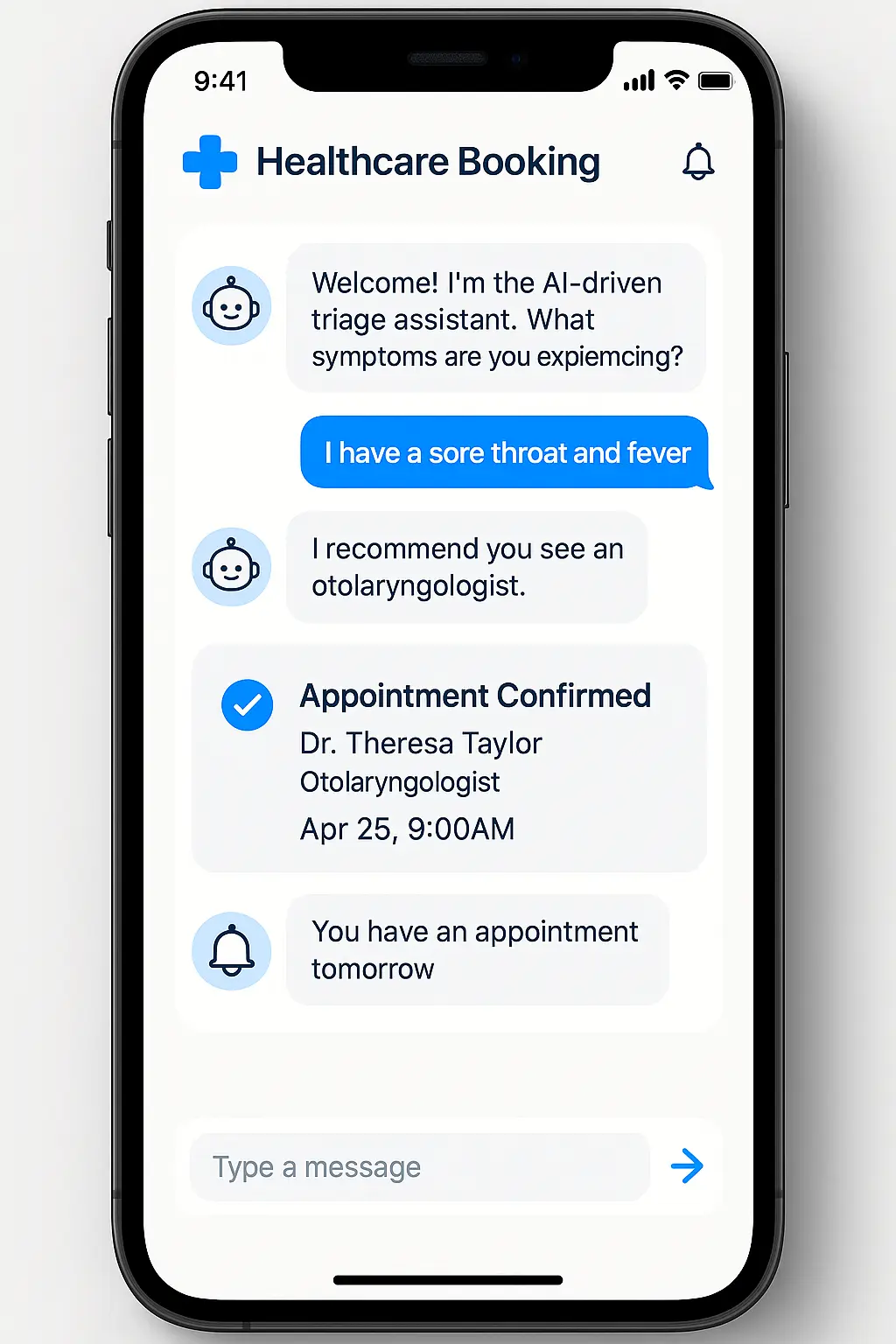 An Ai-Powered Healthcare Appointment Booking System With React.js Product Image