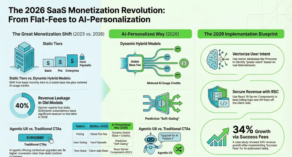 Monetize-React.js-Saas-Platforms-With-Ai-Personalization-Infographics