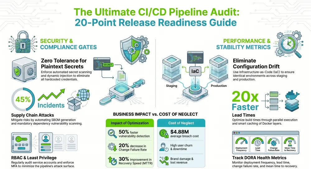 Ci-Cd-Pipeline-Audit-Checklist-20-Things-To-Review-Infographic