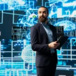 Business leader reviewing DevOps as a Service SLAs and vendor contract requirements for governance, accountability, and service performance