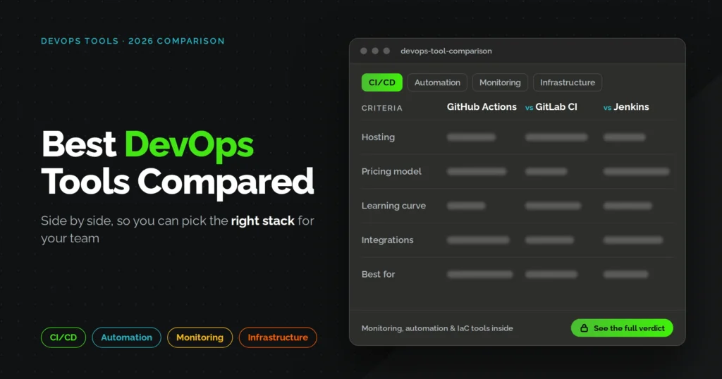 DevOps Tools Compared: CI/CD, Automation,